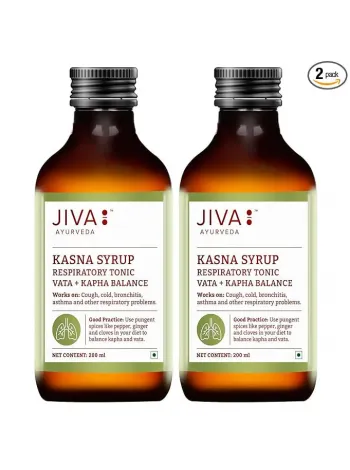 Касна сироп, от кашля,  200 мл - 2 упаковки, Джива Аюрведа; Kasna syrup, 200 ml - 2 packs, Jiva Ayurveda